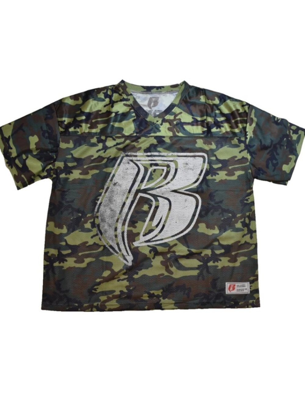 Ruff Ryders Mens Official DMX Collab Camo Mesh Football Jersey New Small